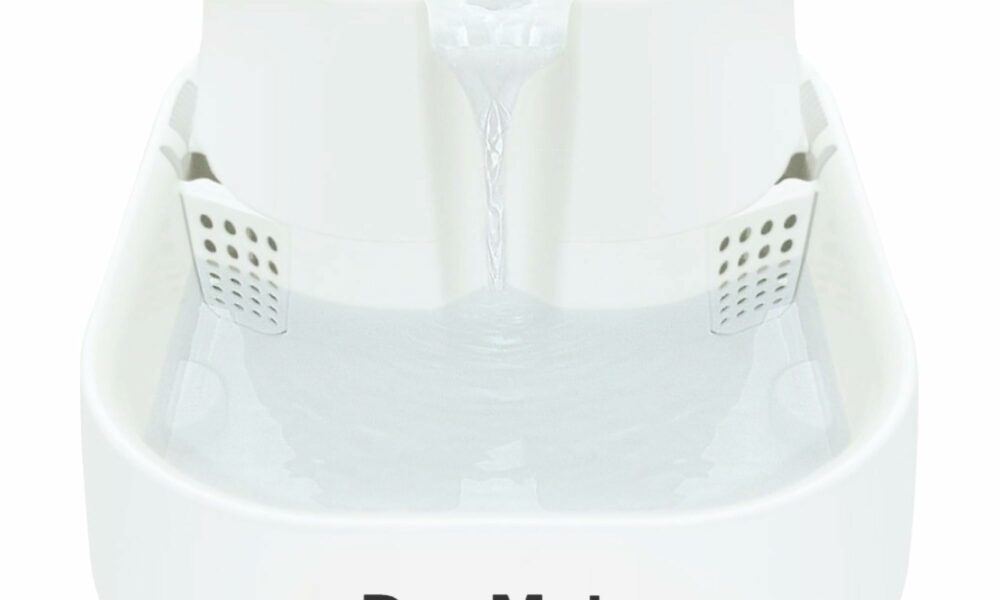 Dog Mate Large Multi-Level Pet Water Fountain (385) - Water Drinking Station for Dogs and Cats, Designed for Easy Hydration, 200 fl. oz. Capacity, White product image