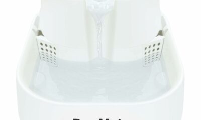 Dog Mate Large Multi-Level Pet Water Fountain (385) - Water Drinking Station for Dogs and Cats, Designed for Easy Hydration, 200 fl. oz. Capacity, White product image
