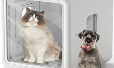 70L Automatic Pet Dryer Box - Dog Cat Blow Dryer Dog Drying Machine Kennel Dryer Grooming Quick Dog Dryer for Cats and Small Dogs Quiet Adjustable Grooming Dryer with Airflow and Temperature Control product image