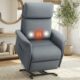 Power Lift Recliner Chair with Massage and Heat for Elderly, Electric Recliner Chairs for Adults with Side Pocket Remote Control, Infinite Position, Fabric (Dark Grey) Dark Grey Small product image
