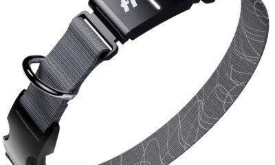 New Fi Series 3+ Smart Dog Tracker Collar [12 Month Membership Included] GPS Tracker for Dogs with Health & Behavior Monitoring, Escape Alerts, Waterproof, LED, Apple Watch Compatible (Gray, X-Large) Gray X-Large product image
