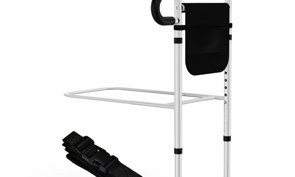 Bed Rails for Elderly Adults Safety - Adjustable Bed Assist Rails for Full Size, Portable Bed Cane for Seniors With Storage Pocket, Hold Up to 330 Lbs, Easy Setup, Bedside Safety and Stability Basic product image