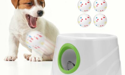 Automatic Dog Ball Launcher, Ball Thrower for Dogs (2.3” ETPU Balls *6) Green product image