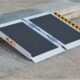 FACHNUO 2 Feet Portable Wheelchair Ramp, Non-Skid Aluminum Handicap Ramps with Handle, Folding Threshold Wheel Chair Ramp for Home Steps, Stairs, Entry, Threshold, Doorways, Scooter, 800LBS Capacity Aluminum 2FT(Using height 2-6'') product image