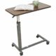 Essential Medical Supply Height Adjustable Automatic Overbed Table - Woodgrain Top with Locking Wheels, Perfect for Hospital and Home Use - Table for Easy Access and Convenience for Adults and Seniors product image