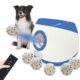 SOCO Automatic Ball Launcher for Dogs Large- 3 Distance Settings (40/60/80FT) w/Remote Control | 2.5" ETPU Tennis Balls | Indoor/Outdoor Dog Toy | 6 Balls & Quick Charge Included Blue-6 balls(2.5") product image