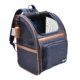 JESPET & GOOPAWS Pet Carrier Backpack for Dogs and Cats, Collapsible with Breathable Mesh Dog Backpack, for Hiking Travel Camping Outdoor Hold Pets Up to 25 Lbs (Navy Blue) 3-Navy Blue product image