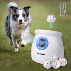 Pet Prime Upgraded 10-64ft Automatic Ball Launcher for Dogs