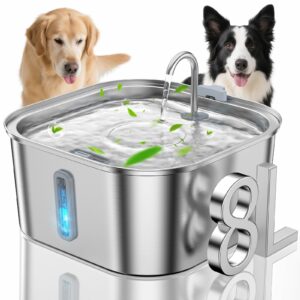 MAILOFY DR070 8L Stainless Steel Pet Water Fountain