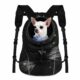 WOYYHO Pet Dog Carrier Backpack Small Dog Front Backpack Ventilated Dog Carrier Back Pack with Storage Pockets, Adjustable Straps & Safety Belt for Travel Hiking Outdoor(Size L: 10-14 lbs, All Black) 2-Solid Black Large(10-14lbs) product image