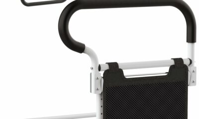 Bed Assist Rail for Elderly - ASTM F3186 Certified Safety, Adjustable Height & Tool-Free Setup,Foldable Bed Rail for Seniors, Hospital & Home Care, Non-Slip Handle with Storage Pouch product image