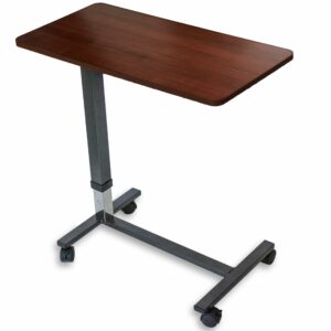 RMS XL Adjustable Overbed Table with Swivel Wheels