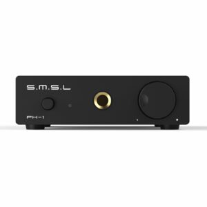 S.M.S.L PH-1 High Fidelity MM Phono Amplifier Gold gain 46dB SNR 84dB THD+N 0.008% 6.35mm Headphone Jack Hi-res Amplifier RCA Input/Output Palm-Sized Volume Single MM AMP product image