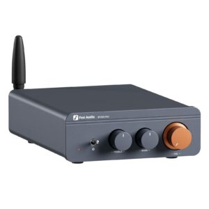 Fosi Audio BT20A Pro Bluetooth 5.0 Amplifier, 300W x2 Wireless Amp, TPA3255 2 Channel Mini Class D Integrated Home Audio Outdoor Stereo Receiver with Bass Treble Control for Passive Speakers product image