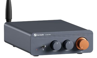 Fosi Audio BT20A Pro Bluetooth 5.0 Amplifier, 300W x2 Wireless Amp, TPA3255 2 Channel Mini Class D Integrated Home Audio Outdoor Stereo Receiver with Bass Treble Control for Passive Speakers product image