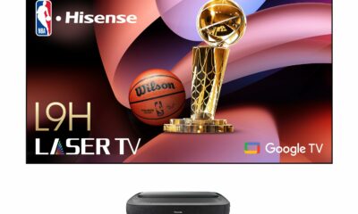 Hisense 120L9H Laser TV Trichroma Ultra Short Throw Projector with 120" ALR Cinema Screen, 4K UHD, 3000 ANSI Lumens, Dolby Vision & Atmos, HDR10, Google TV, Netflix L9H 120" 120L9H product image