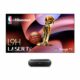 Hisense 120L9H Laser TV Trichroma Ultra Short Throw Projector with 120" ALR Cinema Screen, 4K UHD, 3000 ANSI Lumens, Dolby Vision & Atmos, HDR10, Google TV, Netflix L9H 120" 120L9H product image