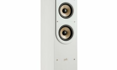 Polk Signature Elite ES50 Tower Speaker - Hi-Res Certified, Dolby Atmos Speakers & DTS:X Compatible, 1" Tweeter & (2) 5.25" Woofers, Power Port Technology for Effortless Bass, Contemporary White White ES50 Tower product image