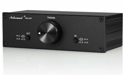 Nobsound Mini Fully-Balanced/Single-Ended Passive Preamp; Hi-Fi Pre-Amplifier; XLR/RCA Volume Controller for Active Monitor Speakers (Black) product image