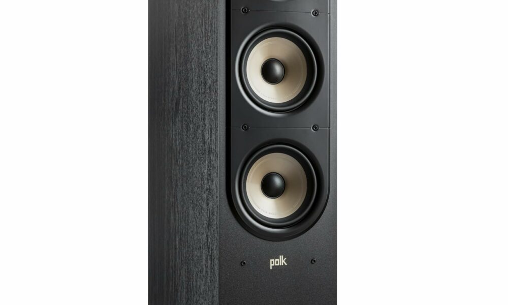 Polk Signature Elite ES60 Tower Speaker - Hi-Res Certified, Dolby Atmos Speakers & DTS:X Compatible, 1" Tweeter & (3) 6.5" Woofers, Power Port Technology for Effortless Bass, Stunning Black Black ES60 Tower product image