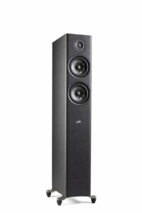 Polk Audio Reserve Series R500 Tower Speaker, 1" Pinnacle Ring Tweeter & Dual 5.25" Turbine Woofers, Hi-Res Certified, Dolby Atmos & IMAX Enhanced for Home Theater Audio, Home Stereo Speakers, Black Black Single Speaker product image