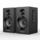 BT16 60W Powered Bookshelf Speakers, HiFi Computer Gaming Monitors with Bluetooth 5.3 & 24-Bit USB DAC, 3.5" Woofer, 1" Silk Dome Tweeter, Adjustable Bass/Treble - Black product image