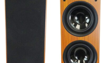 Rockville RockTower 68C Passive Tower Speaker, 8 Ohm, Classic Wood Grain, 500W Peak, 3-Way, Dual 6.5", MDF Cabinet, Detachable Grille, for Home Audio, 2-Piece product image