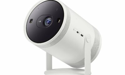 SAMSUNG 30” - 100” The Freestyle with Gaming Hub Smart Portable Projector, FHD, HDR, Big Screen Home Theater Experience, 360 Sound, SP-LFF3CLAXZA, 2023 Model (Renewed) Projector Only product image