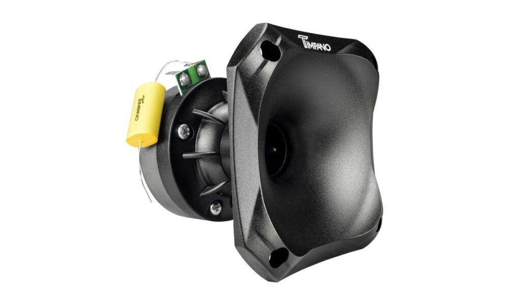 Timpano TPT-DH175 Slim Driver Horn, 1 Inch Phenolic Driver + Plastic Slim Horn - Ideal for Compact 2/3 Way Systems - Smooth Extended Frequency Response Over a Broad Band Single product image