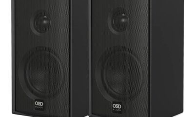 OSD Audio Nero MODQ2 Bookshelf Monitor Speakers 100W, 3” Glass Fiber Mid/Woofer, 1” Silk Dome Tweeter for Home Theaters, Desks, Gaming (Black, Pair) MODQ2 Passive product image