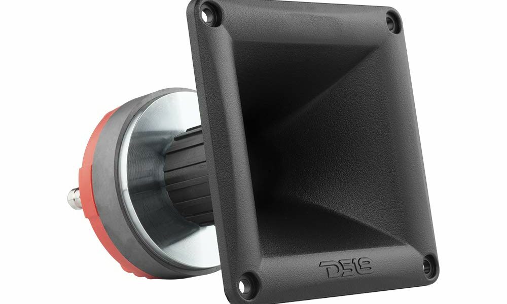 DS18 PRO-DR1PK44 1" Twist On Throat Compression Driver with 1" Phenolic Voice Coil and PRO-H44/BK Horn 240 Watts 8-ohm New product image