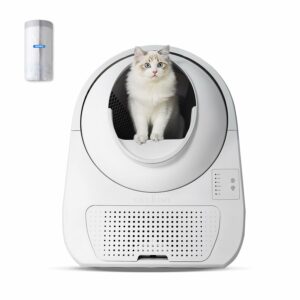 CATLINK Self Cleaning Cat Litter Box, Automatic Cat Litter Box, Double Odor Removal, Cat Litter Box for Cats from 3.5 pounds to 22 pounds (Young Version) product image