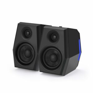Sanyun SW209 36W Immersive Gaming Speakers with DSP 3 Sound Modes, 24bit USB DAC & Bluetooth 5.2, 2.0 RGB PC Multimedia Speakers for Desktop Monitor Laptop (Game/Movie/Music, Black) SW209 Black 2.75"+18mm product image