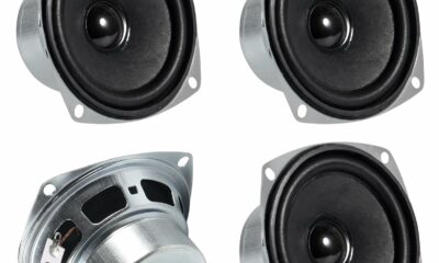 4PCS 10W Mini 3" HiFi Full Range Speaker 8 Ohm Anti-Magnetic Audio 2.0/2.1 Home Stereo Woofer Loudspeaker 90dB High Sensitivity for DIY Boom Box Satellites Speaker (4pcs) product image