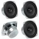 4PCS 10W Mini 3" HiFi Full Range Speaker 8 Ohm Anti-Magnetic Audio 2.0/2.1 Home Stereo Woofer Loudspeaker 90dB High Sensitivity for DIY Boom Box Satellites Speaker (4pcs) product image
