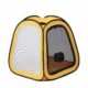 PetDogCatDrying Box Waterproof Anti-Hair Flying Portable Cat Cage Kennel Portable Foldable Cat Drying Room Pet Dry Room Pet HairDryerClean Grooming House Dryer Cage for Cats/Dogs (Trapezoid Yellow) product image