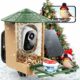 Smart Bird Feeder with Camera with AI Identify Birds Species & Solar Panel, WiFi Birdfeeder with Cam, 2K Live View, Chew-Proof & Waterproof Design, Real-Time App Alerts, Gift for Bird Lovers, Green product image