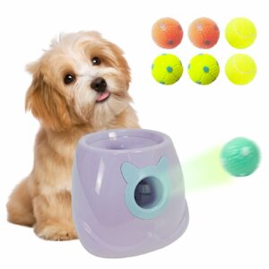 MKSY Automatic Dog Ball Launcher for Small to Medium Dogs