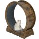 Cat Exercise Wheel for Indoor Cats - Large Running Wheel for Small Animals With Locking Mechanism (35.4"(90cm), Rusty Brown) 35.4"(90cm) rusty brown product image