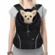 YUDODO Dog Front Carrier Backpack, Adjustable Breathable Pet Carrier for Small Dogs, Ventilated Puppy Back Pack with Safety Belt, Lightweight Doggy Backpack for Hiking Outdoor(Jet Black, L) Jet Black Large (9-13.5lbs) product image