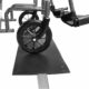 KMINA Wheelchair Door Threshold Ramp Thin, Non-Slip Surface, Rubber, Black, Patented product image