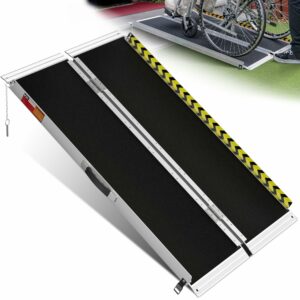 VNN 4FT Aluminum Wheelchair Ramp (4-12 Inch Rise)