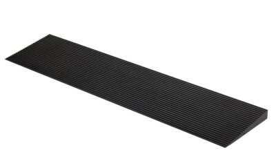 1.6'' Rise Solid Rubber Wheelchair Ramp,Threshold Ramp Used for Thresholds,Doorways and Bathroom(High:1.6 Inch(Pack of 1)) Black product image