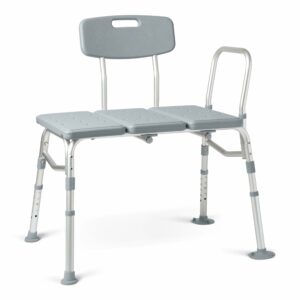 Medline Transfer Bench 400lb Adjustable Bath Seat