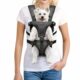 YUDODO Front Pet Carrier Backpack for Small Dogs and Cats, Secure and Breathable Mesh Travel Dog Carrier with Safety Belt, Ergonomic Support, Adjustable for Walking, Hiking (Black-Pro S) Small (6-11lbs) Black product image