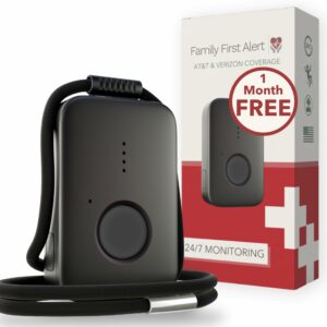 Medical Alert Systems for Seniors - Fall Detection, 24/7 Monitoring, GPS Location, Water-Resistant, Monthly Subscription, Emergency Mobile Panic Button, Verizon + AT&T 4G Nationwide Service (Black) product image