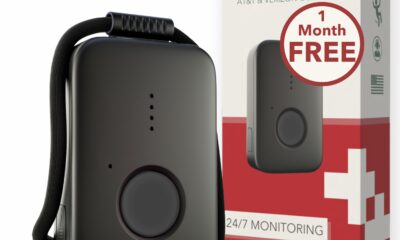 Medical Alert Systems for Seniors - Fall Detection, 24/7 Monitoring, GPS Location, Water-Resistant, Monthly Subscription, Emergency Mobile Panic Button, Verizon + AT&T 4G Nationwide Service (Black) product image