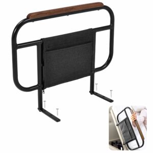 Bed Side Rail for Adjustable Bed, Screw Into Wooden Board Only, 17 inch Height for Mattress Less Than 10 Inches, 1 pc 1 17 Inch product image