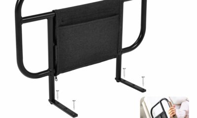 Bed Side Rail for Adjustable Bed, Screw Into Wooden Board Only, 17 inch Height for Mattress Less Than 10 Inches, 1 pc 1 17 Inch product image