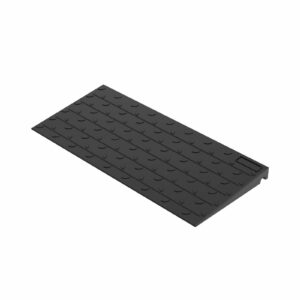 2" Rise Rubber Threshold Ramp for Wheelchairs and Scooters, 36 inch Long, 6000 lbs Load Capacity, Non-Slip, Heavy Duty Doorway Ramp for Indoor/Outdoor Use (2" Rise - 1 Pack) product image